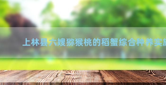上林县六嫂猕猴桃的稻蟹综合种养实施计划